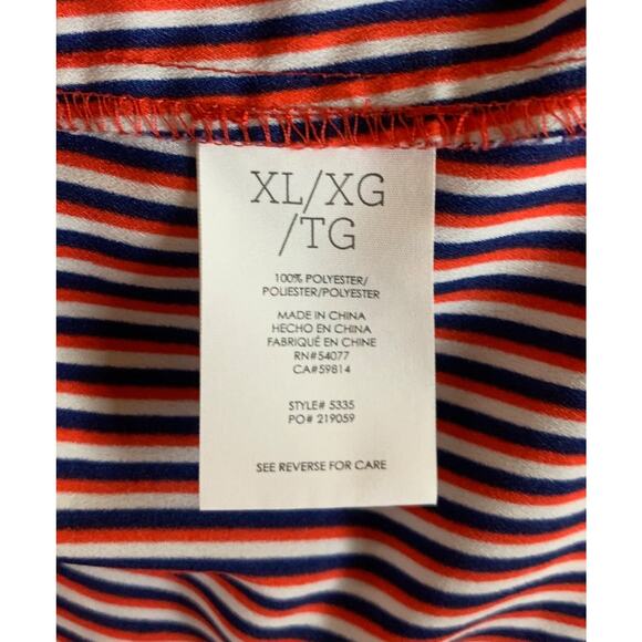 Cabi Women's XL Extra Large Franklin Red White Blue Striped Top Blouse #5335 - Picture 11 of 12